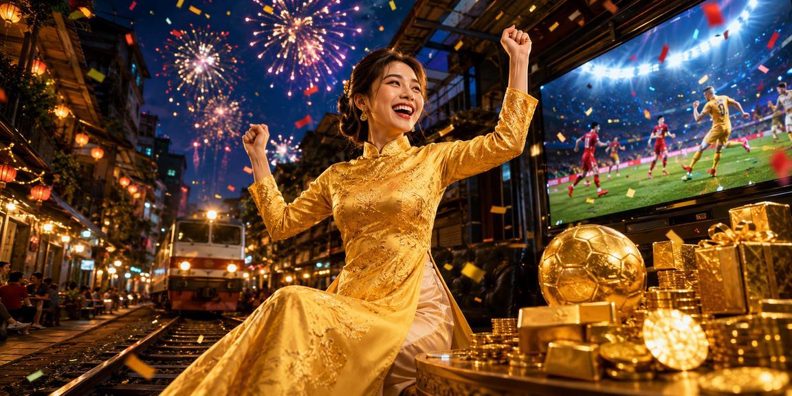 Người dùng VIP tại Hà Nội nhận phần thưởng trong trang phục áo dài truyền thống Việt Nam